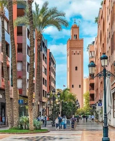 Guéliz le cœur vivant et commerçant de Marrakech